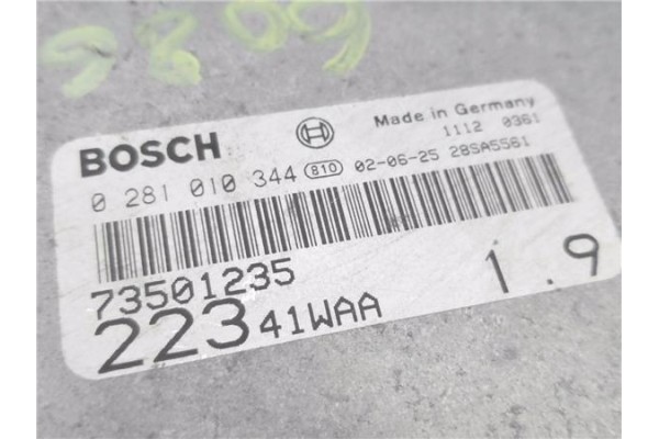 Recambio de centralita para fiat i doblo (223) cargo 1.9 jtd (223zxe1a) referencia OEM IAM 73501235 281010344 