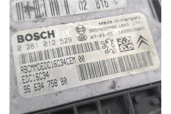 Recambio de centralita para peugeot 207 1.4 confort referencia OEM IAM 9663475880 281012529 