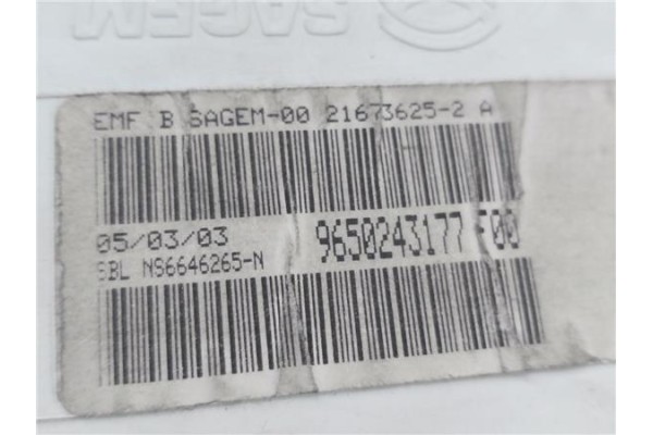 Recambio de pantalla para citroen c5 berlina 2.0 hdi (dcrhzb, dcrhze) referencia OEM IAM 9650243177  