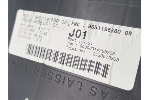 Recambio de bsi para citroen c5 berlina 2.0 hdi (dcrhzb, dcrhze) referencia OEM IAM 9651197380 9651196680 