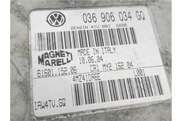 Recambio de centralita para volkswagen polo iv (9n1) 1.4 16v referencia OEM IAM 036906034GQ 6160115206 