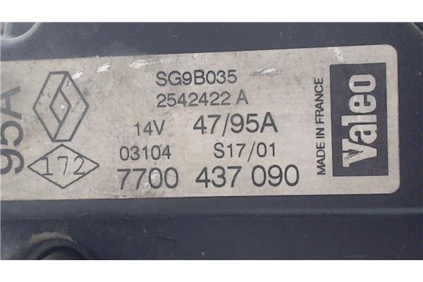 Recambio de alternador para renault clio ii fase ii (b/cb0) 1.2 base authentique referencia OEM IAM 7700437090  