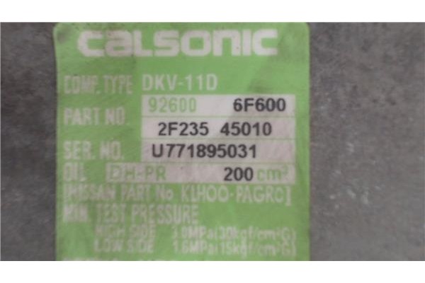 Recambio de compresor aire acond. para nissan micra (k11) 1.0 referencia OEM IAM 2F23545010 U771895031 