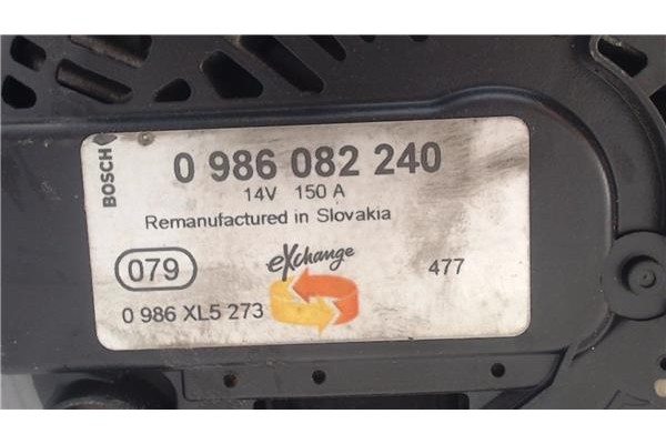 Recambio de alternador para citroen c4 berlina 1.6 attraction referencia OEM IAM 0986082240  