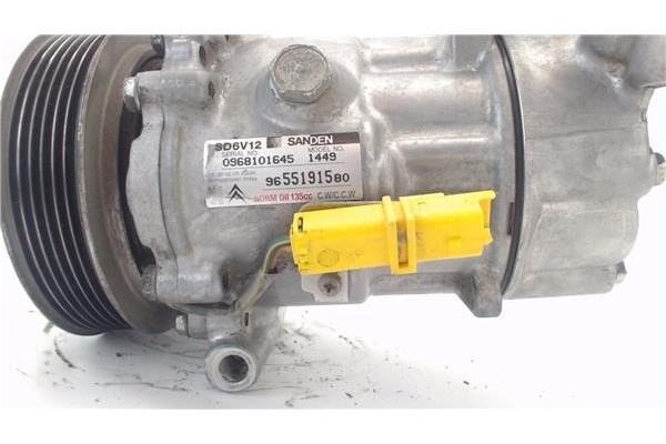 Recambio de compresor aire acond. para peugeot 206 cc cabrio-coupé 1.6 16v referencia OEM IAM 9655191580 968101645 