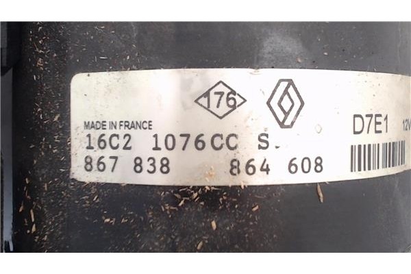 Recambio de motor arranque para renault clio ii fase ii (b/cb0) 1.2 base authentique referencia OEM IAM 16C21076CCS 8,67839E+11 