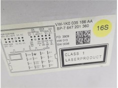 Recambio de autoradio para volkswagen golf vi (5k1) 1.4 advance referencia OEM IAM 1K0035186AA  