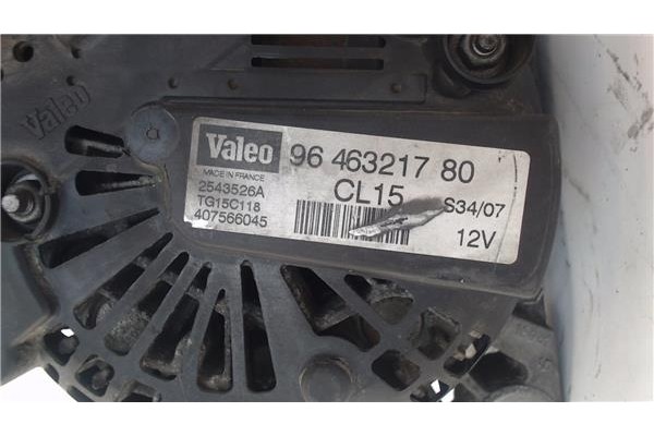 Recambio de alternador para peugeot 207 sw 1.6 hdi referencia OEM IAM 9646321780 CL15 