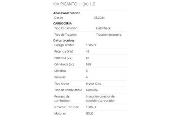 kia picanto (ja) del año 2024