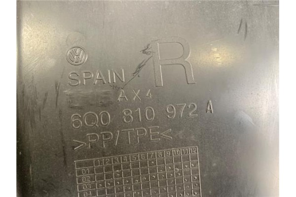 Recambio de pase rueda trasero derecho para volkswagen polo iv (9n3) 1.4 advance referencia OEM IAM 6Q0810972A  