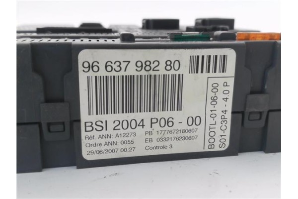 Recambio de bsi para peugeot 207 sw 1.6 hdi referencia OEM IAM 9663798280 13182116 