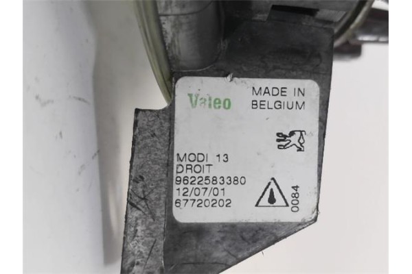 Recambio de faro antiniebla para peugeot 106 (s2) 1.0 i referencia OEM IAM 9622583380  