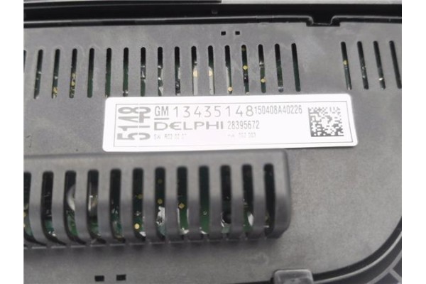 Recambio de mandos climatizador para opel astra j berlina 5p 1.6 selective referencia OEM IAM 13435148 13397126 