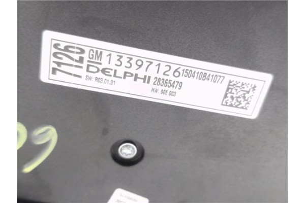 Recambio de mandos climatizador para opel astra j berlina 5p 1.6 selective referencia OEM IAM 13435148 13397126 