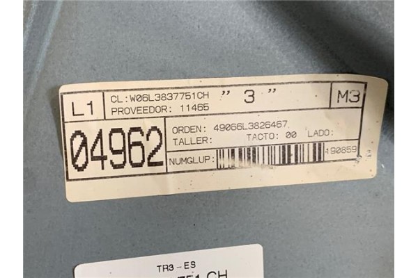Recambio de elevalunas electrico delantero izquierdo para seat ibiza (6l1) 1.4 fresh referencia OEM IAM 6L3837755Q 6L3837755AA 