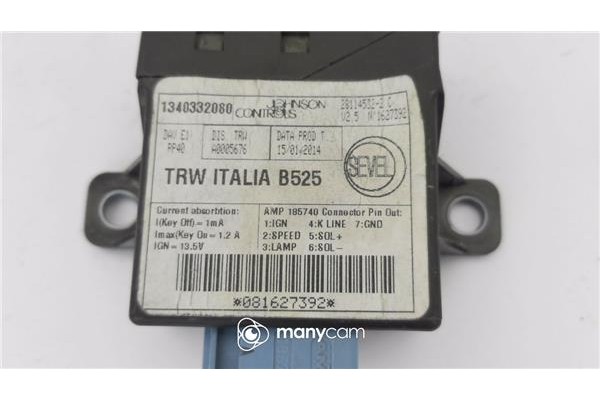 Recambio de modulo electronico para citroen jumper furgón 2.2 hdi 120 referencia OEM IAM 1340332080 81627392 