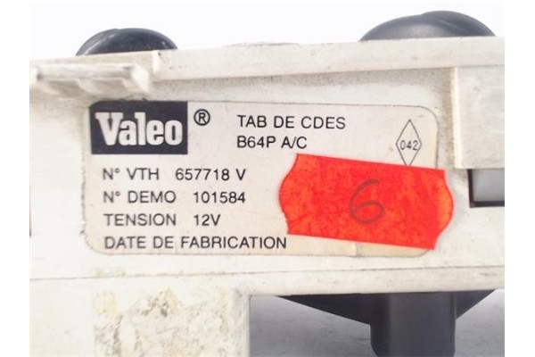 Recambio de mandos calefaccion / a.a. para renault megane i fase 2 berlina (ba0) referencia OEM IAM (657718V) (101584) 