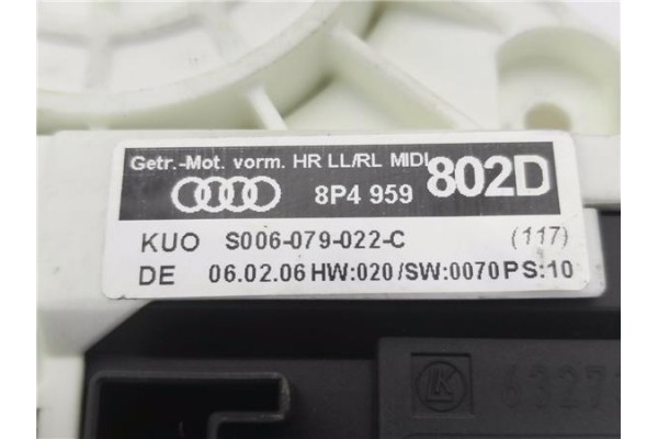 Recambio de motor elevalunas trasero derecho para audi a3 sportback (8pa) 2.0 tdi ambiente referencia OEM IAM 8P04959802D S00607