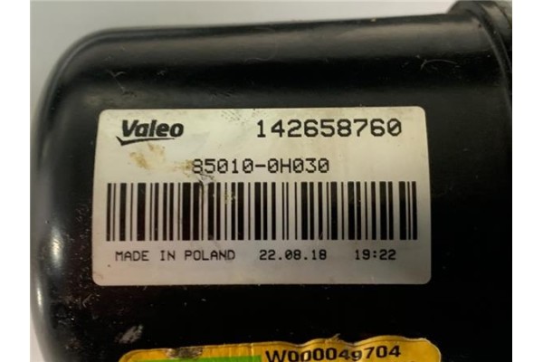 Recambio de motor limpiaparabrisas delantero para citroen c1 1.0 city edition referencia OEM IAM 850100H030 W000049704 