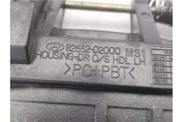 Recambio de maneta exterior trasero izquierda para hyundai atos prime (mx) 1.1 referencia OEM IAM 8265202000 8365102010 