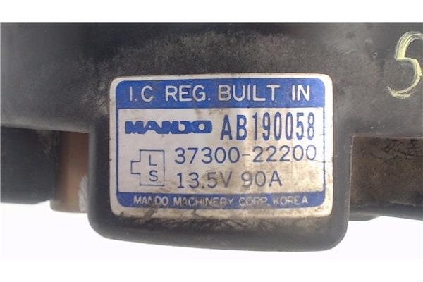Recambio de alternador para hyundai coupe (j2) 2.0 referencia OEM IAM 3730022200 AB190058 