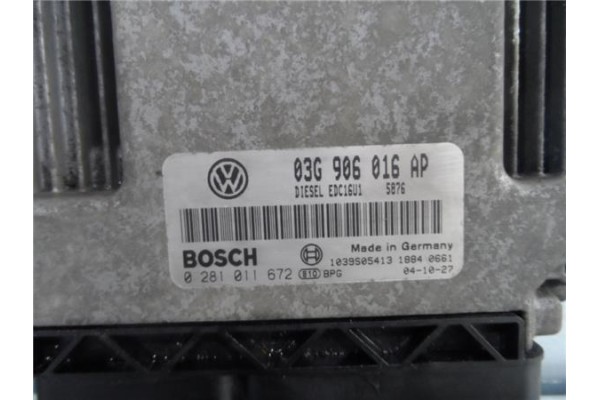Recambio de centralita para volkswagen golf v (1k1) 2.0 highline referencia OEM IAM 03G906016AP 0281011672 