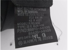 Recambio de cinturon seguridad delantero derecho para hyundai i30 (gd) 1.4 base referencia OEM IAM 88810A6100 88820A6100 