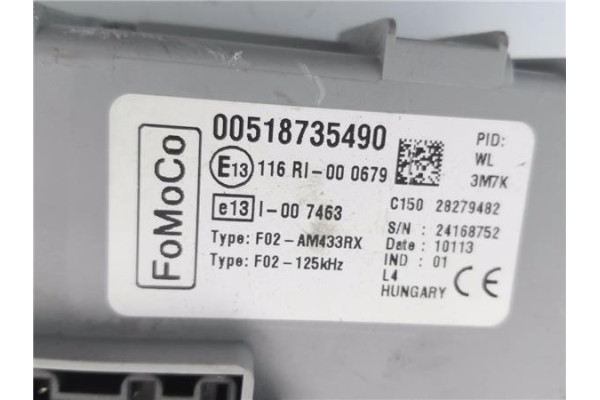 Recambio de caja fusibles/rele para ford ka (ccu) 1.2 referencia OEM IAM 00518735490  