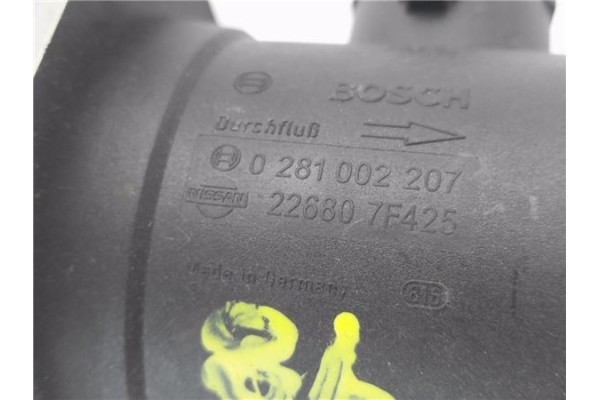 Recambio de caudalimetro para nissan terrano ii (r20) 2.7 tdi 4wd referencia OEM IAM 226807F425 0281002207 