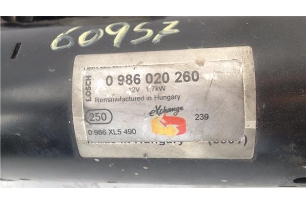 Recambio de motor arranque para volkswagen golf v (1k1) 2.0 tdi 16v referencia OEM IAM 0986020260 0986XL5490 