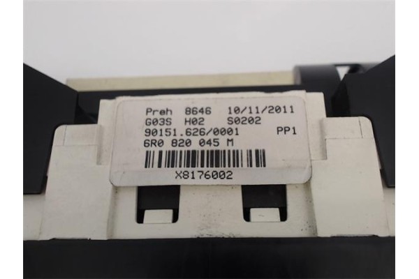 Recambio de mandos calefaccion / a.a. para volkswagen polo v (6r1) referencia OEM IAM (6R0820045M) (90151626/0001) 