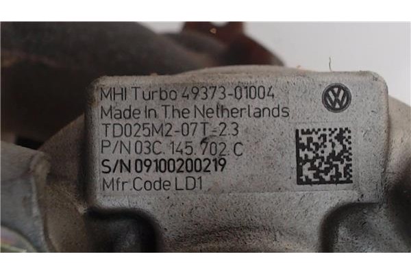 Recambio de turbo para volkswagen golf vi (5k1) 1.4 advance referencia OEM IAM 4937301004 03C145702C 
