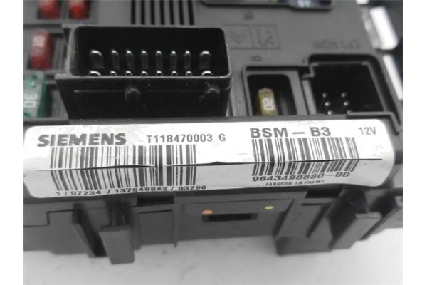 Recambio de caja fusibles/rele para citroen berlingo 1.9 d (mfwjz) referencia OEM IAM 9643498880 T118470003 