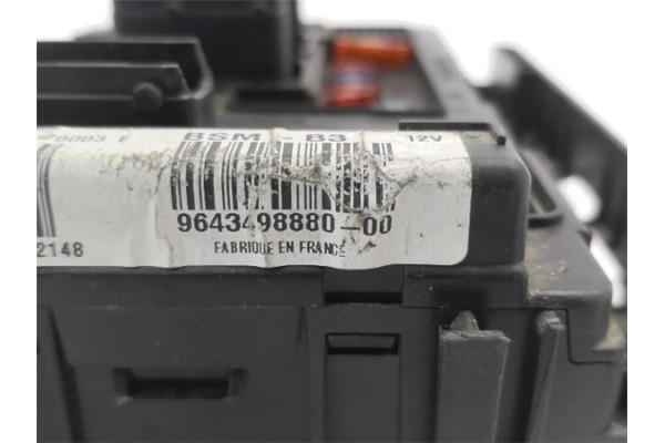 Recambio de caja fusibles/rele para citroen c3 1.1 i referencia OEM IAM 9643498880 S118470003 E 