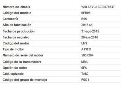 opel combo d del año 2016