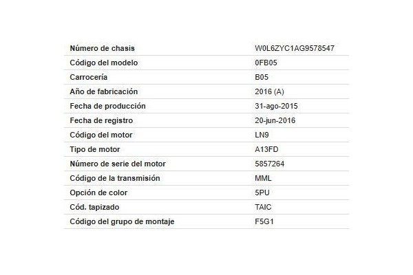 opel combo d del año 2016