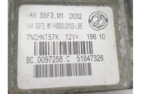 Recambio de centralita para fiat iii evo punto (199) 1.2 dynamic referencia OEM IAM 51847326 7NCHNT57K 