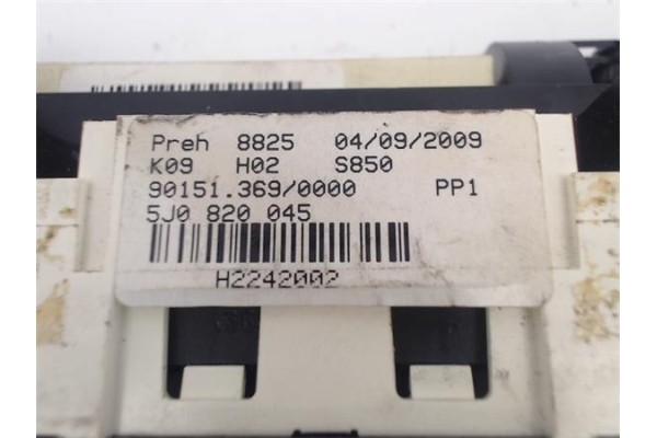 Recambio de mandos calefaccion / a.a. para skoda fabia (5j2) referencia OEM IAM 5J0820045  