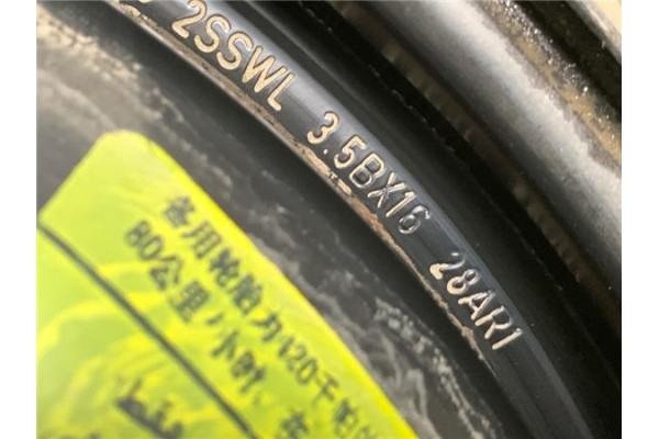 Recambio de neumatico rueda repuesto para citroen c4 grand picasso/spacetourer 1.6 attraction referencia OEM IAM 5400H9  