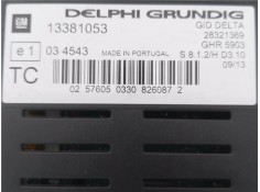 Recambio de pantalla para opel zafira 1.7 cdti referencia OEM IAM 13381053 28321369 