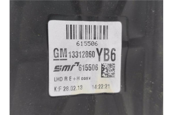 Recambio de retrovisor electrico derecho para opel zafira 1.7 cdti referencia OEM IAM 13312860  