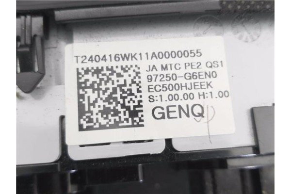 Recambio de mandos calefaccion / a.a. para kia picanto (ja) 1.0 gdi drive 5mt referencia OEM IAM 97250G6XXX  