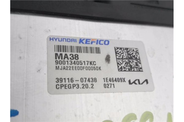 Recambio de centralita para kia picanto (ja) 1.0 gdi drive 5mt referencia OEM IAM 3911607438 3910607438 