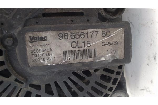 Recambio de alternador para citroen c4 berlina 1.6 hdi referencia OEM IAM 9665617780  