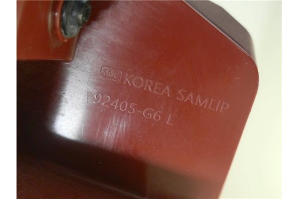 Recambio de piloto defensa trasero izquierdo para kia picanto (ja) 1.0 gdi drive 5mt referencia OEM IAM 92405G6L  