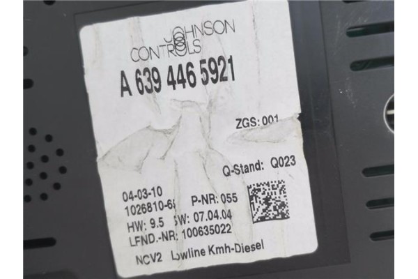 Recambio de cuadro completo para mercedes-benz vito / mixto furgón (w639) 109 cdi referencia OEM IAM A6394465921  