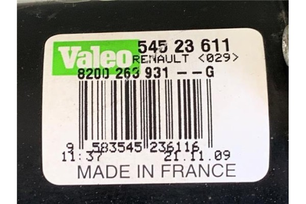 Recambio de motor limpiaparabrisas delantero para renault clio iii 1.5 dci (c/br1g) referencia OEM IAM 8200263931G 54523611 