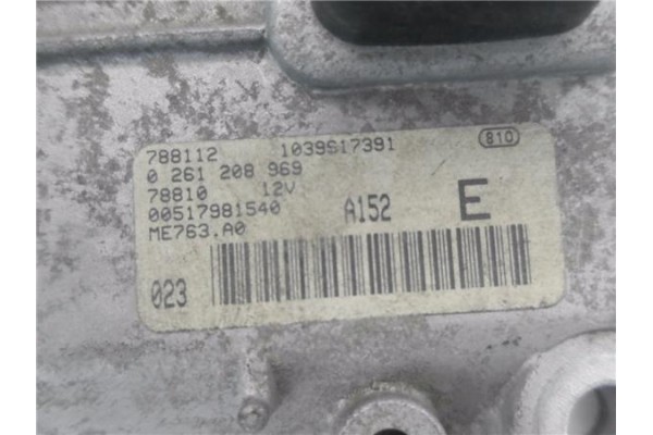 Recambio de centralita para fiat punto / grande punto (199) 1.4 16v referencia OEM IAM 0261208969  