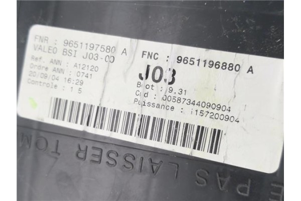 Recambio de bsi para peugeot 307 (3a/c) 1.6 hdi 110 referencia OEM IAM 9651196880 9651197580 