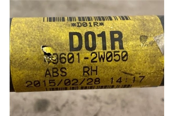 Recambio de palier trasero derecho para hyundai santa fe (dm) 2.2 tecno 4wd referencia OEM IAM 496012W050 D01R 